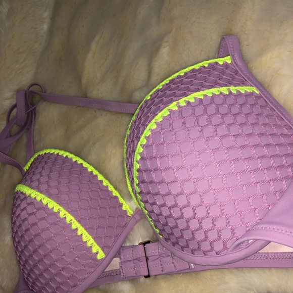 S&S Lavender Crochet Swim Bikini Top - Picture 8 of 8